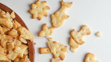 galletas en un blanco antecedentes foto