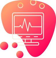 Ecg Reading Vecto Icon vector