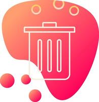 Dustbin Vecto Icon vector