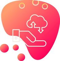 Cloud Data Transfer Vecto Icon vector