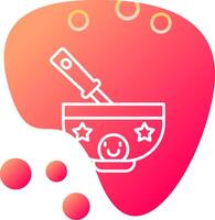 bebé comida vecto icono vector