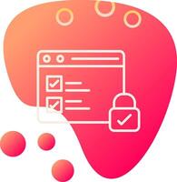 Secure Data Vecto Icon vector