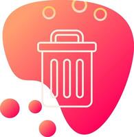 Trash Bin Vecto Icon vector