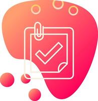 Planner Completed Vecto Icon vector