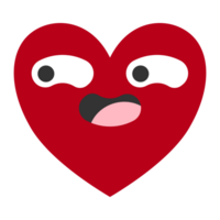 Heart expression cartoon png