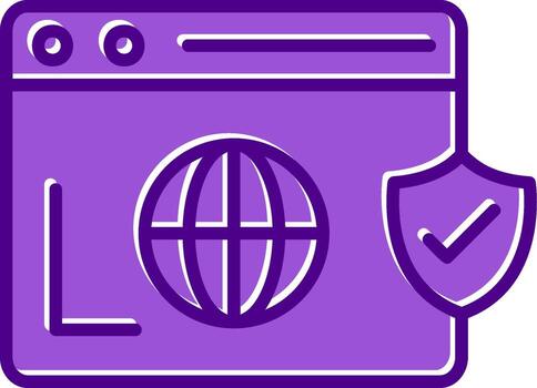 Secure  Browser Vecto Icon vector