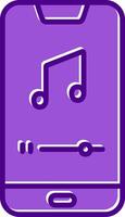 Mobile Music Player Vecto Icon vector