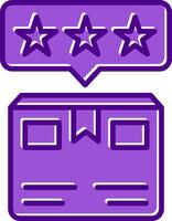 Delivery Box Rating Vecto Icon vector