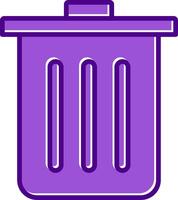 Dustbin Vecto Icon vector