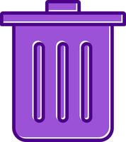 Dustbin Vecto Icon vector