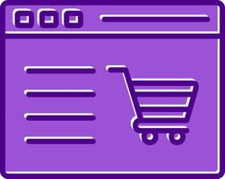 Shopping Website Vecto Icon vector