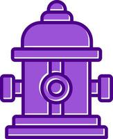 Fire Hydrant Vecto Icon vector