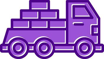 Logistics Delivery Truck Vecto Icon vector