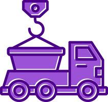 Skip Truck Vecto Icon vector
