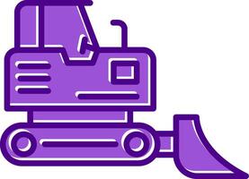 Bulldozer Vecto Icon vector