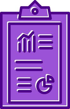 Work Report Vecto Icon vector