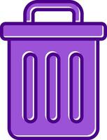 Trash Bin Vecto Icon vector