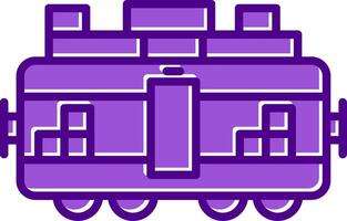 tren carga vecto icono vector