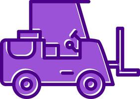 Forklift Vecto Icon vector