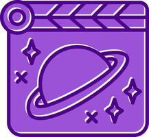 Space Film Vecto Icon vector