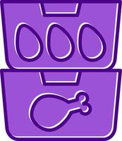 Food Containers Vecto Icon vector