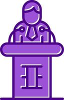 Briefing Vecto Icon vector