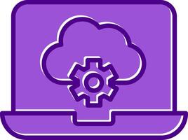 Cloud Computing Vecto Icon vector