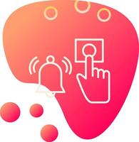 Emergency Alarm Button Vecto Icon vector