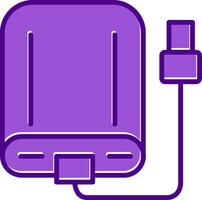 External Hard Drive Vecto Icon vector