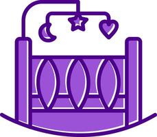 Crib Vecto Icon vector