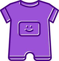 Baby Boy Outfit Vecto Icon vector