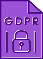 GDPR Vecto Icon vector