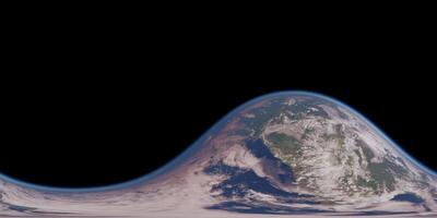 vr 360 van aarde in de buitenste ruimte video