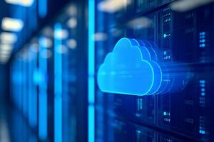 AI generated Cloud Computing Technology in Data Centers , Digital Innovation photo