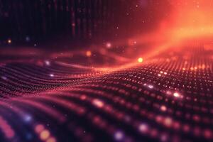 AI generated Futuristic Binary Code Background for Tech Concepts and Data Visualization photo