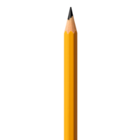 AI generated Close-up photo of yellow pencil without background png