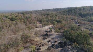 aérien vue de phu prabhat historique parc video