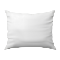 AI generated Top view photo of clean white pillow without background. Template for mockup png