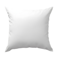 AI generated Top view photo of clean white pillow without background. Template for mockup png