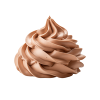 AI generated Brown whipped cream Isolated on transparent background png