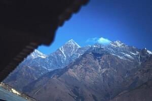 nieve tapado himalaya foto