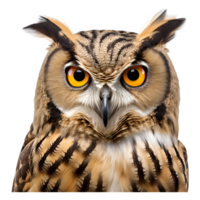 ai généré hibou grand-duc ,oiseau ,animal génératif ai png