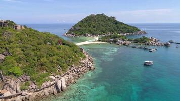 Aerial View of Nang Yuan Island video