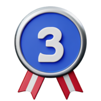 Medal 3d cartoon png