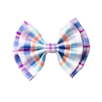 ai generiert generativ ai stilvoll Bogen Krawatte Haarspange im Blau - - transparent Hintergrund png