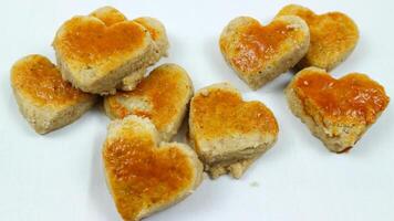 Kue Kacang or Peanut Butter cookies, Homemade cookies for eid mubarak. Peanut cake or kue kacang is a food that is often served on holidays or on Eid al-Fitr in indonesia country. photo