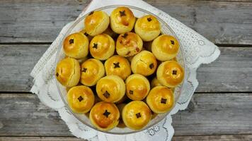 Nastar, Nastar Cookies with pineapple jam inside. Familiar during the month of Ramadan and Eid Fitri. photo