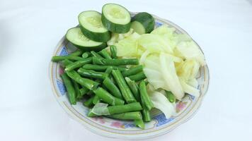 Pecel is a traditional Indonesian food photo