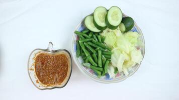 Pecel is a traditional Indonesian food photo