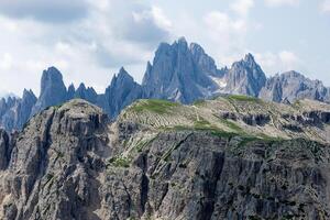 ver de cadini di misurina montañas en dolomitas, Italia. foto